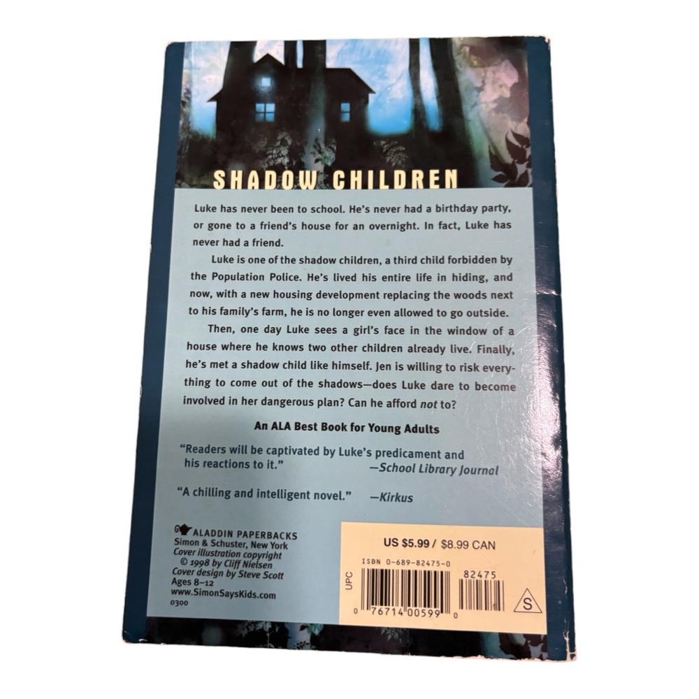 Among the Hidden By Margaret Peterson Haddix - Aladdin Fiction - Soft Cover - Picture 5 of 9